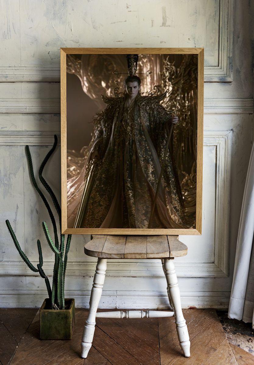 Fantasy Emperor Portrait Print. — room view 1