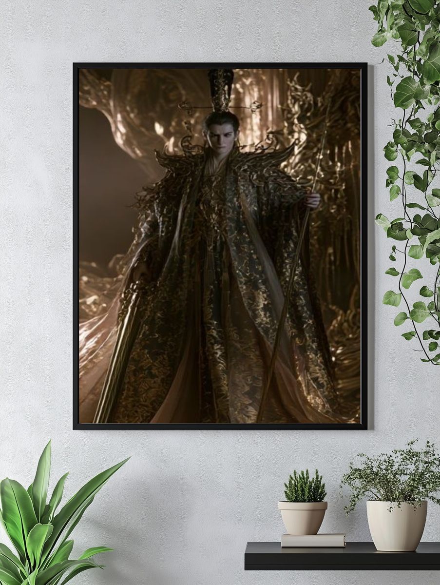 Fantasy Emperor Portrait Print. — room view 4