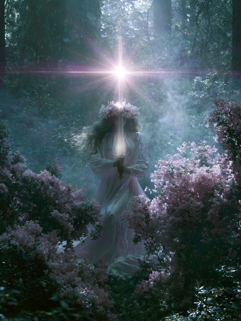Mystic Forest Light — Fine-Art Print. poster detail