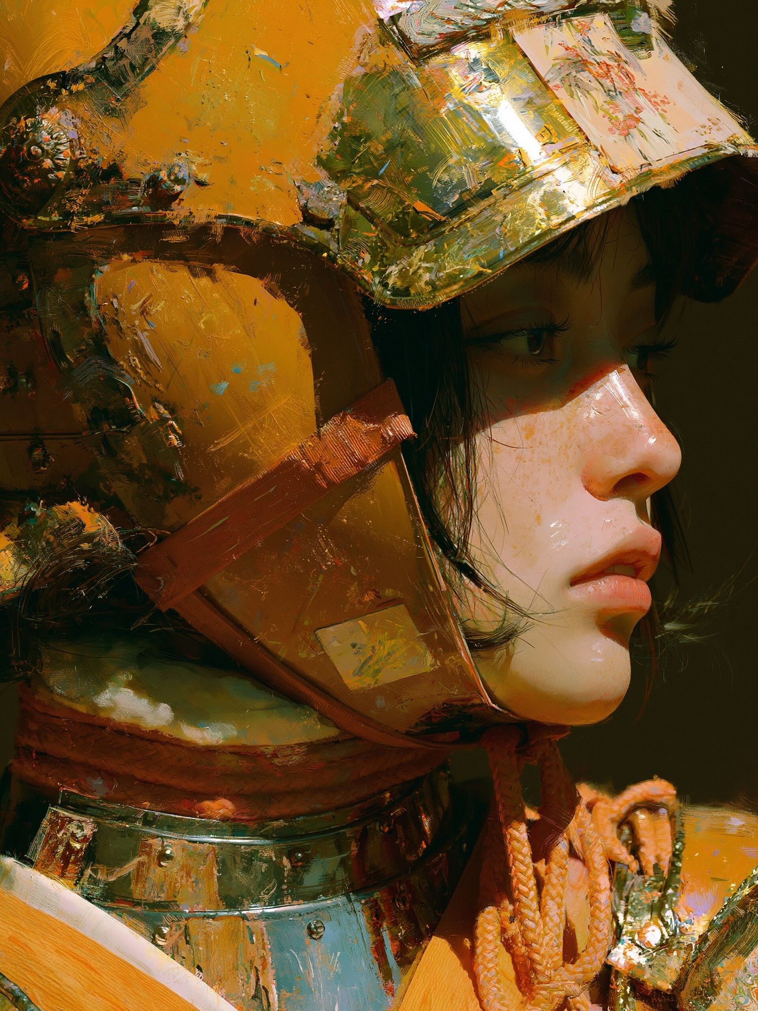 Armored Portrait — Fine-Art Print. poster — fine-art art