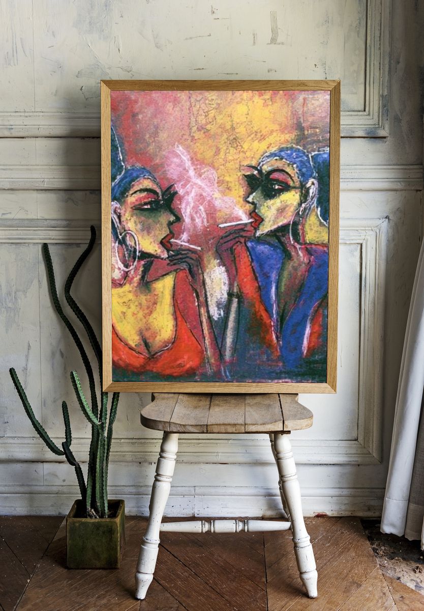 Abstract Women Portrait Poster. — room view 1