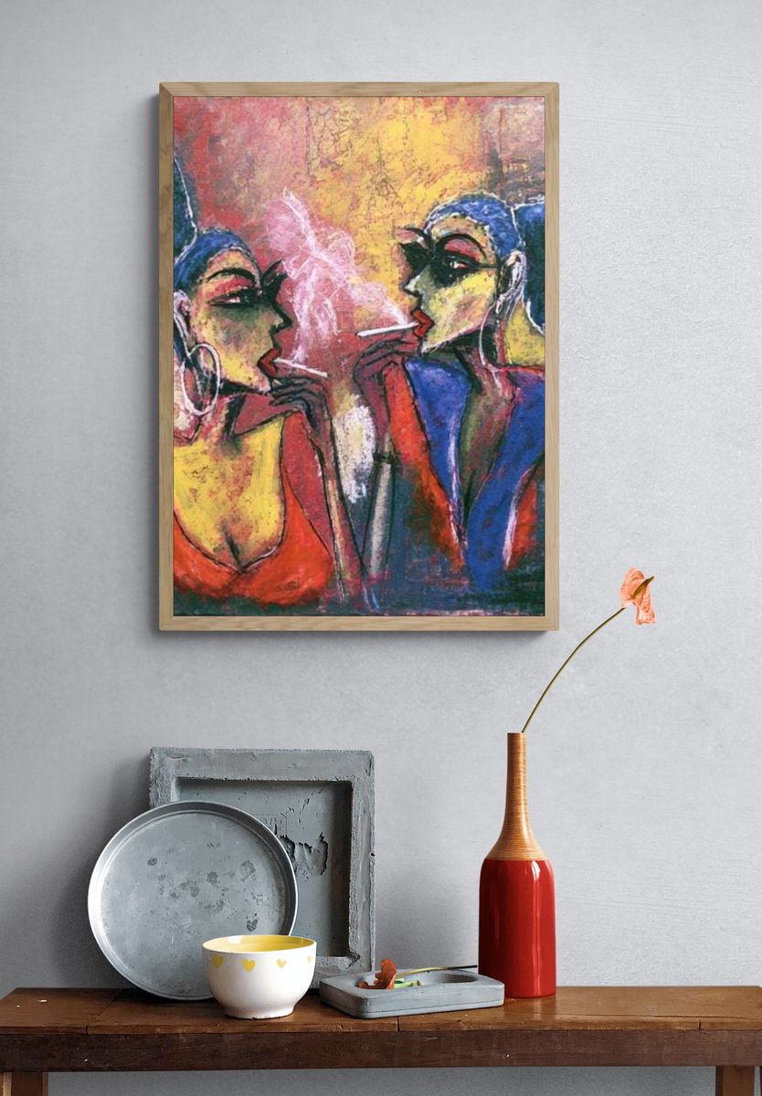 Abstract Women Portrait Poster. — room view 3