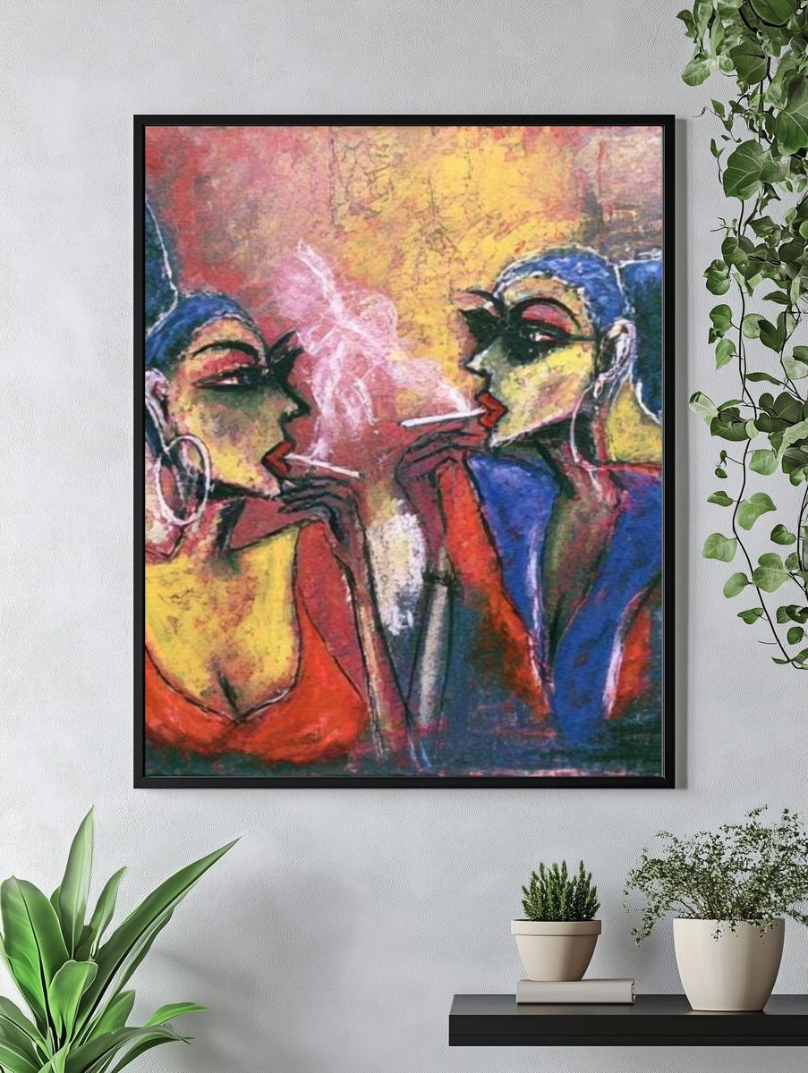 Abstract Women Portrait Poster. — room view 4