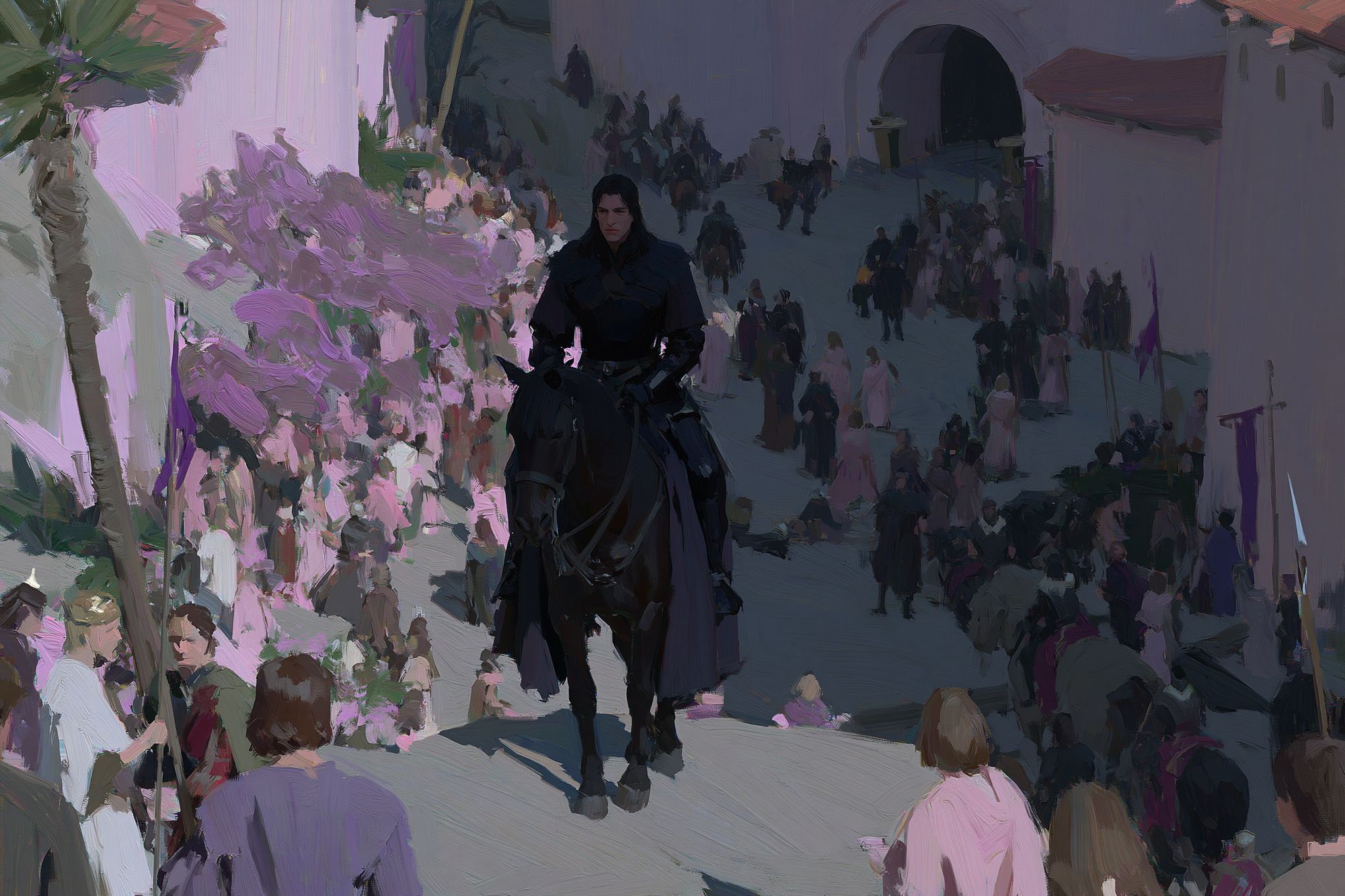 Dark Rider Procession Fine-Art Poster. poster — fine-art art