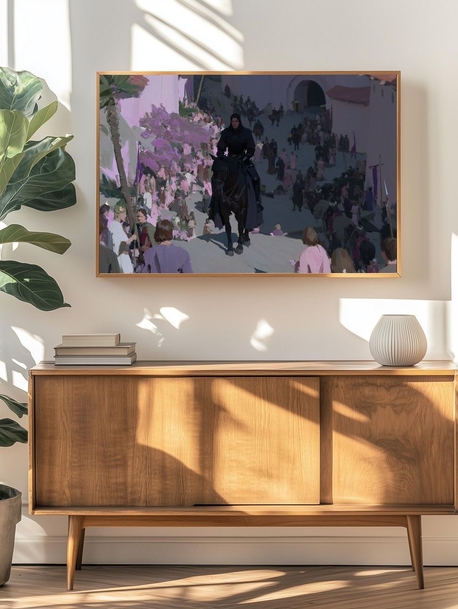Dark Rider Procession Fine-Art Poster. — room view 3