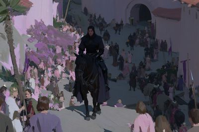 Dark Rider Procession Fine-Art Poster. poster print