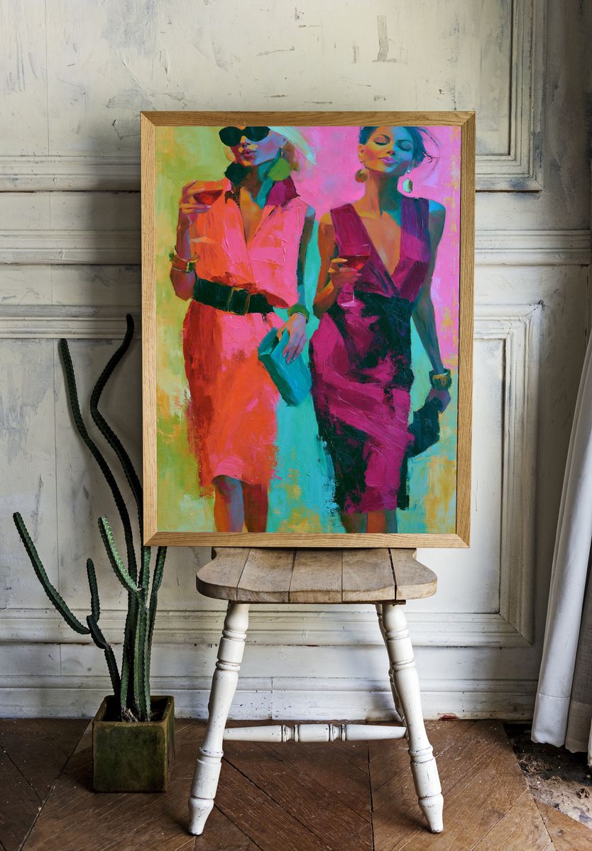 Fashion Figures Contemporary Print. — room view 1