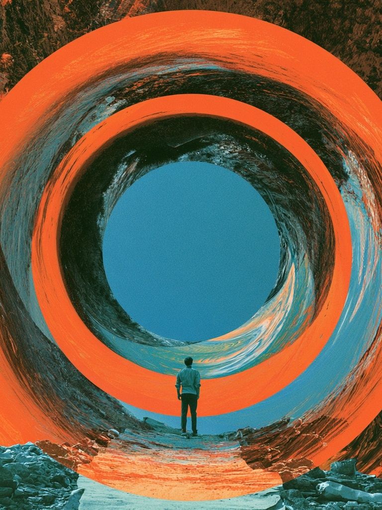 Surreal Portal Landscape Print. poster detail