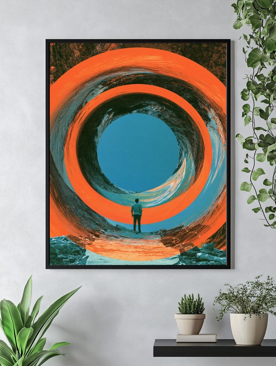 Surreal Portal Landscape Print. — room view 4
