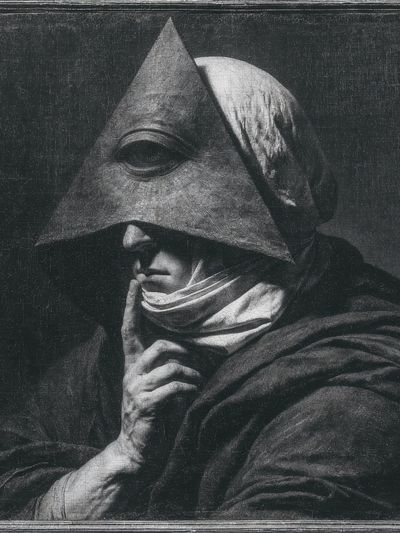 Mystic Figure — Surreal Print.