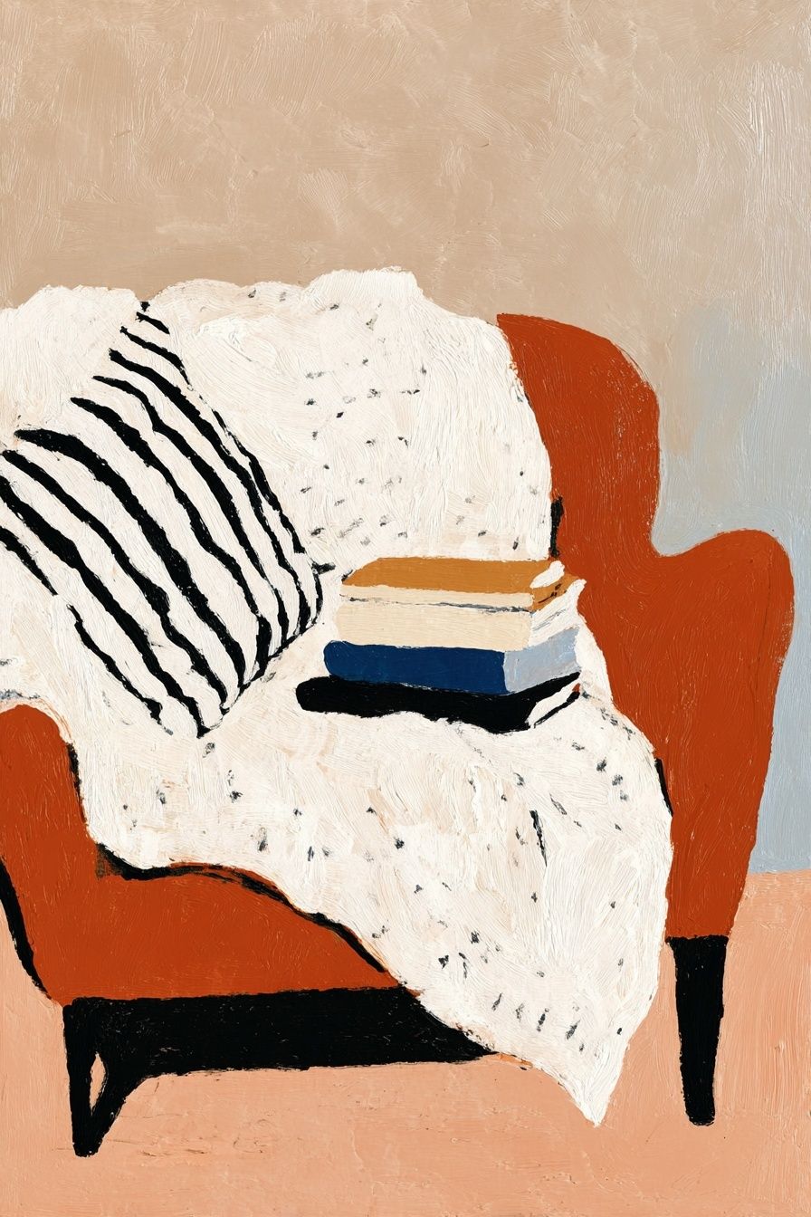 Abstract Armchair Still Life Print. poster — fine-art art