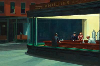 Nighthawks (1942) oil painting Edward. poster print