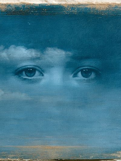 Cloud Eyes Surrealism Print.