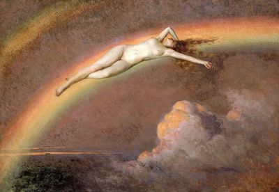 Spirit Rainbow (1912-1919) aesthetic painting. poster print