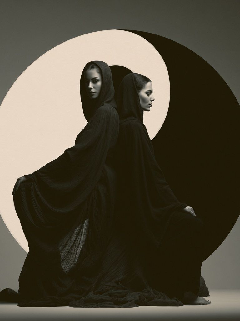 Dual Figure Surrealism Print. poster detail
