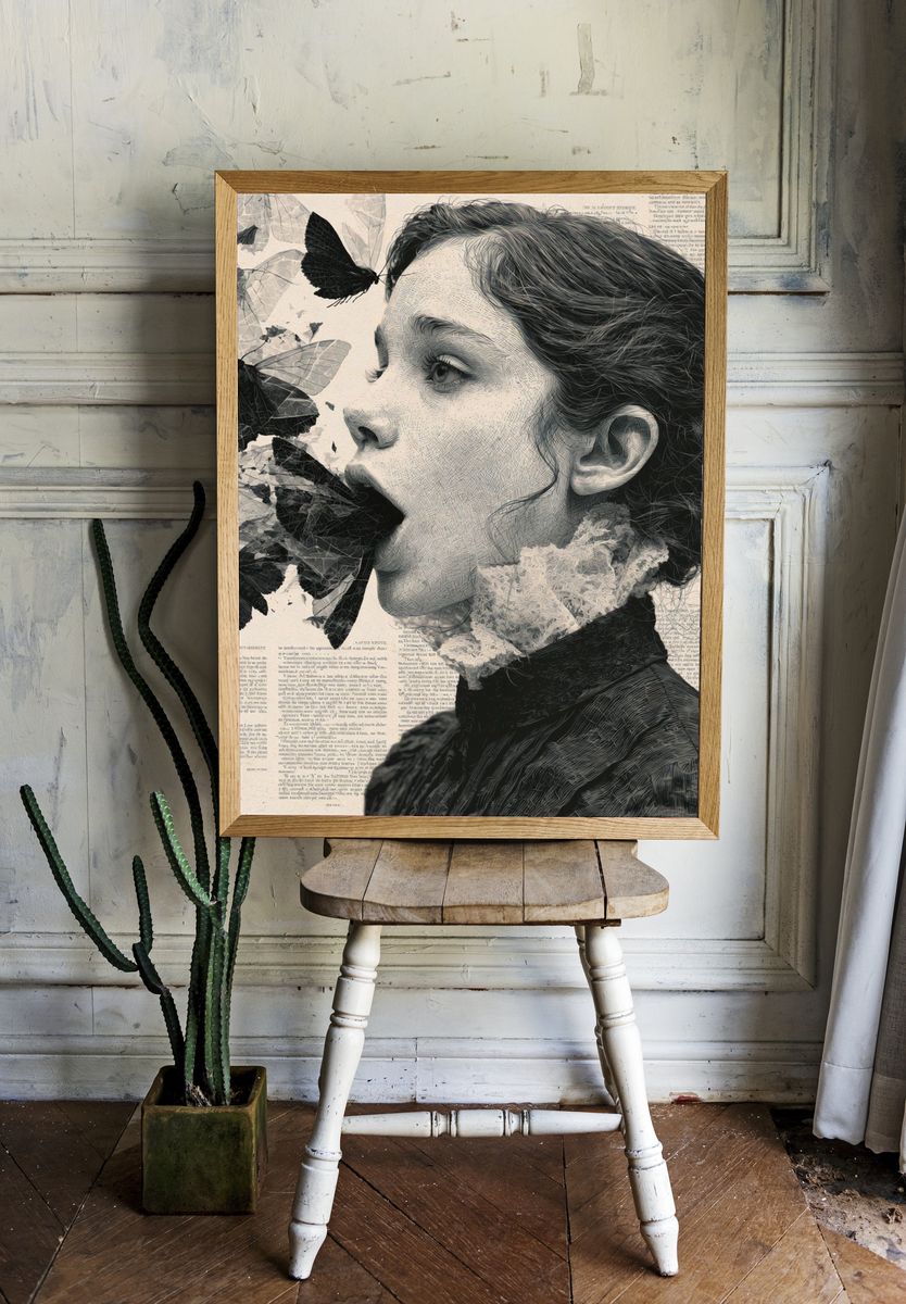 Butterfly Portrait Fine-Art Print. — room view 1