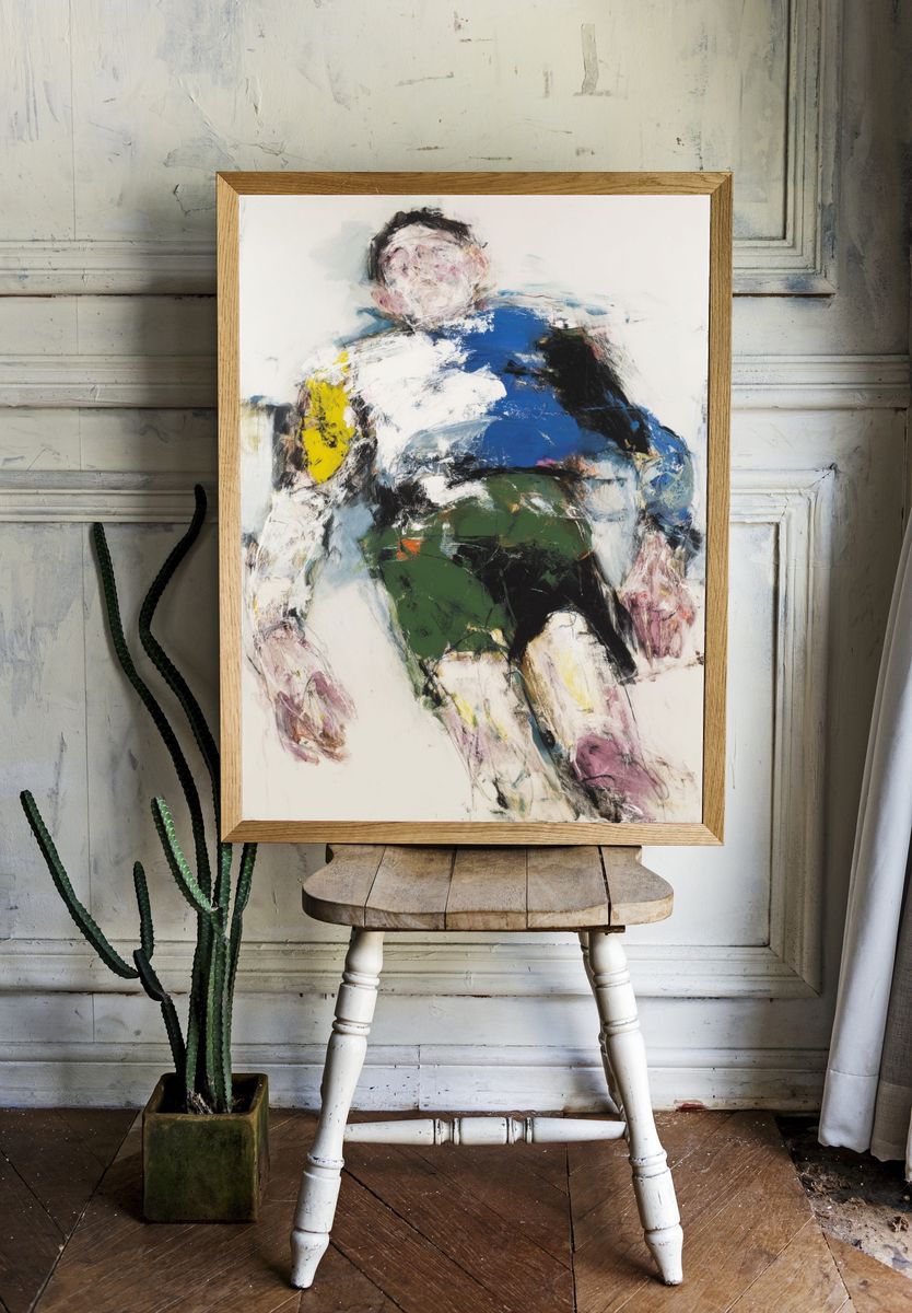 Abstract Figure Expressionism Poster. room preview