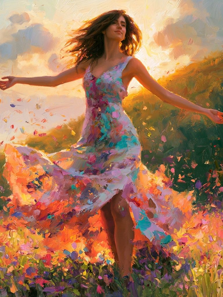 Sunlit Dancer Fine-Art Print. poster — fine-art art