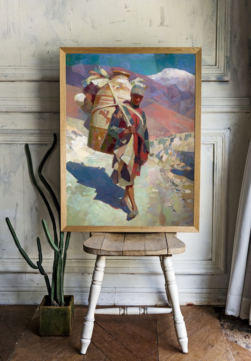 Mountain Porter — Contemporary Print. room preview