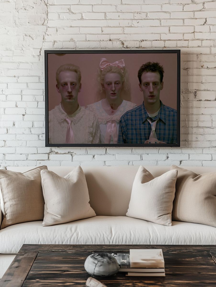 Surreal Family Portrait Poster. — room view 1