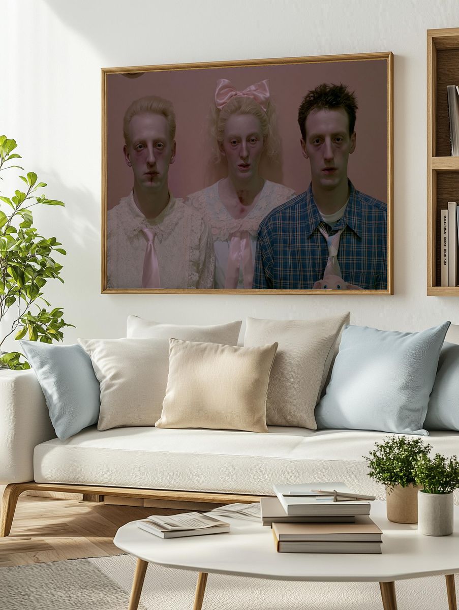 Surreal Family Portrait Poster. — room view 2