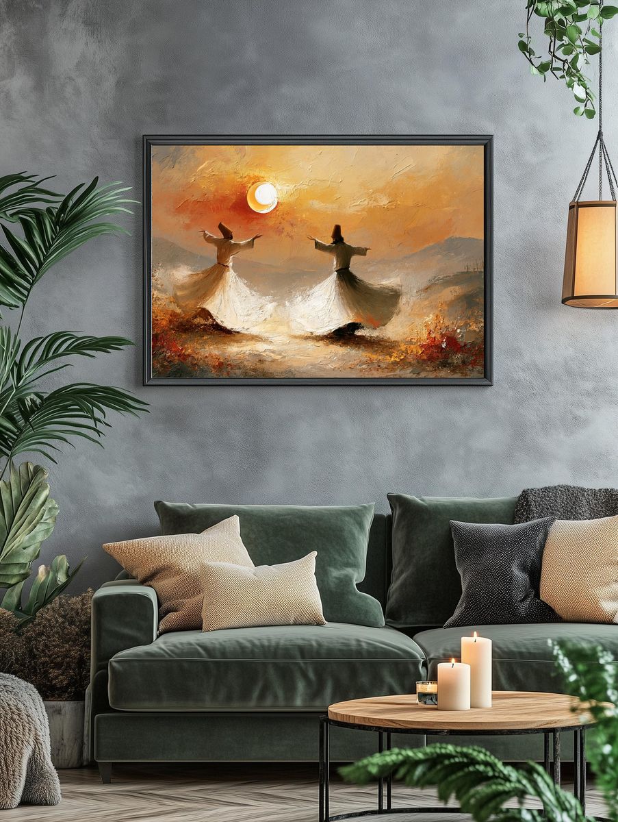 Naked lady vintage art, Embers. — room view 4
