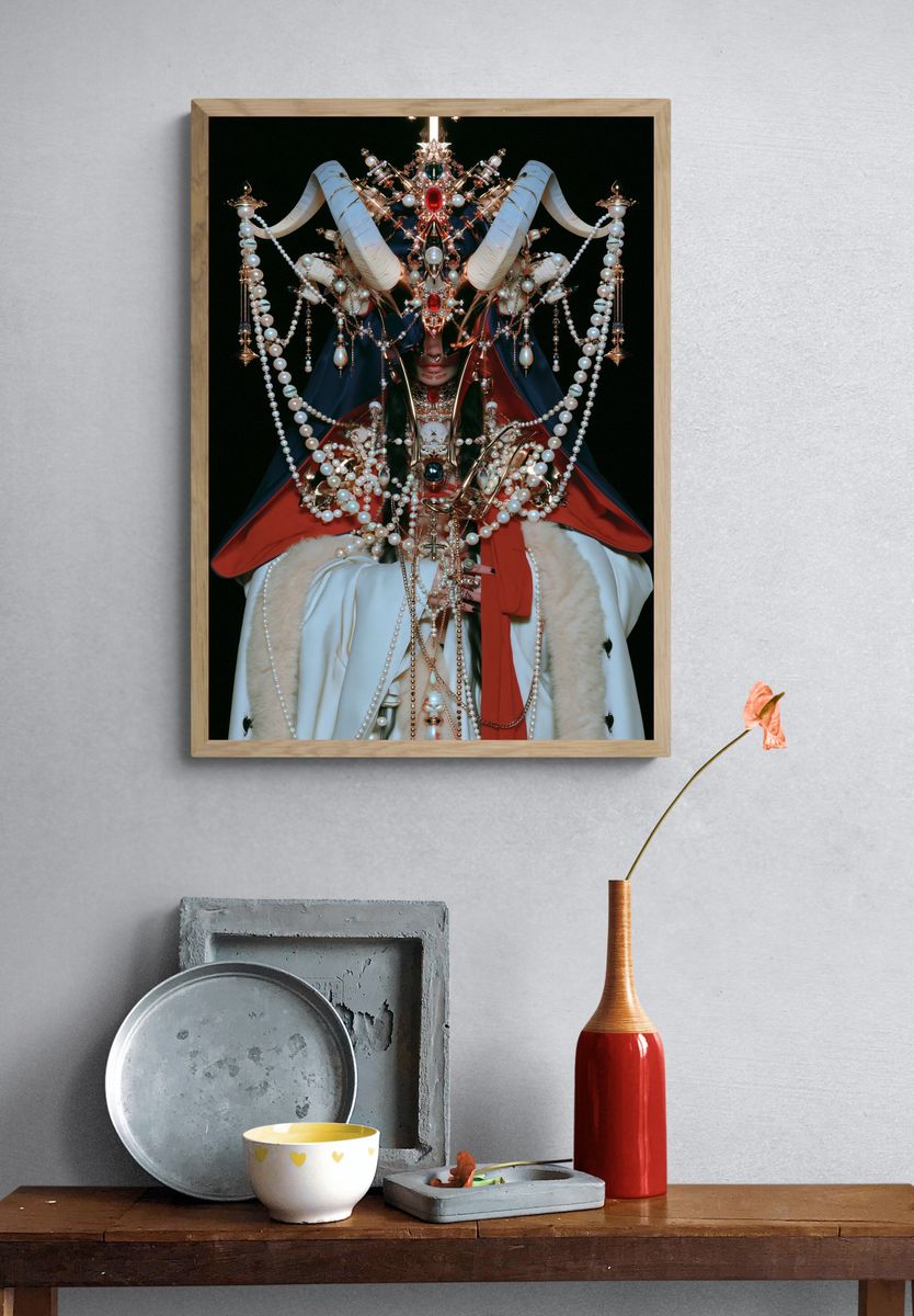 Gothic Crown Portrait Print. — room view 3