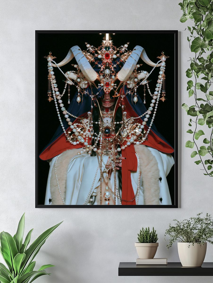 Gothic Crown Portrait Print. — room view 4