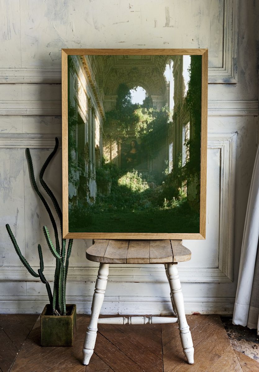 Overgrown Ruins Fine-Art Print. — room view 1