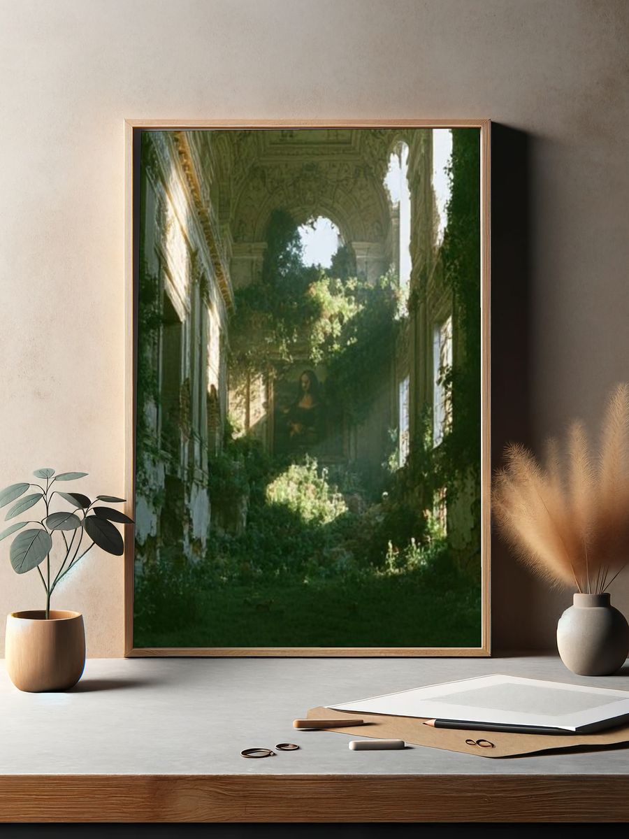 Overgrown Ruins Fine-Art Print. — room view 2