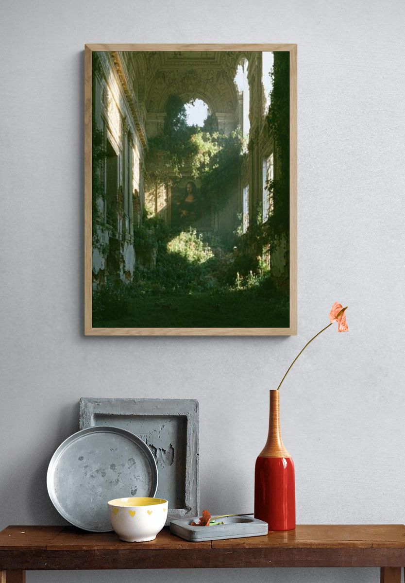 Overgrown Ruins Fine-Art Print. — room view 3