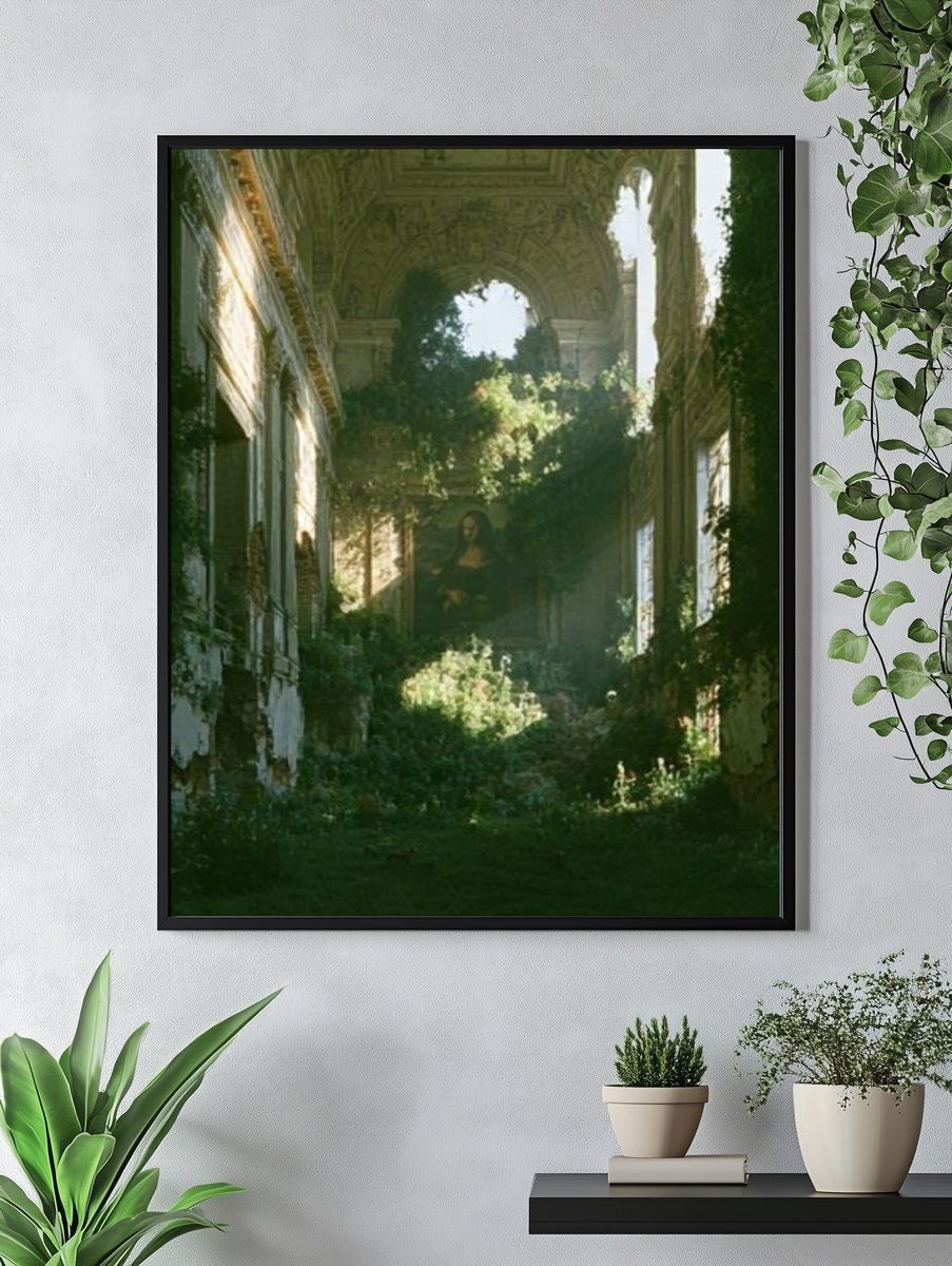 Overgrown Ruins Fine-Art Print. — room view 4