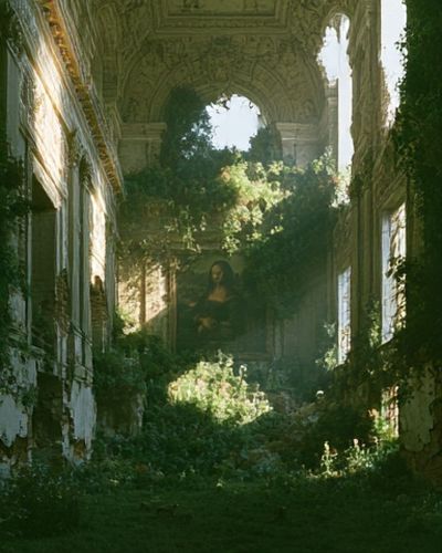 Overgrown Ruins Fine-Art Print. poster