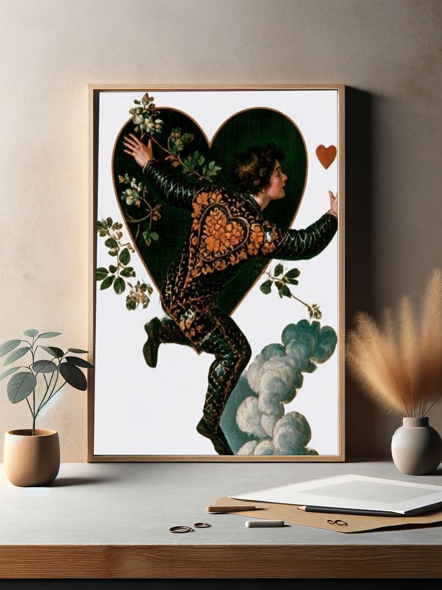 Heartbound Figure Collage Print. — room view 2