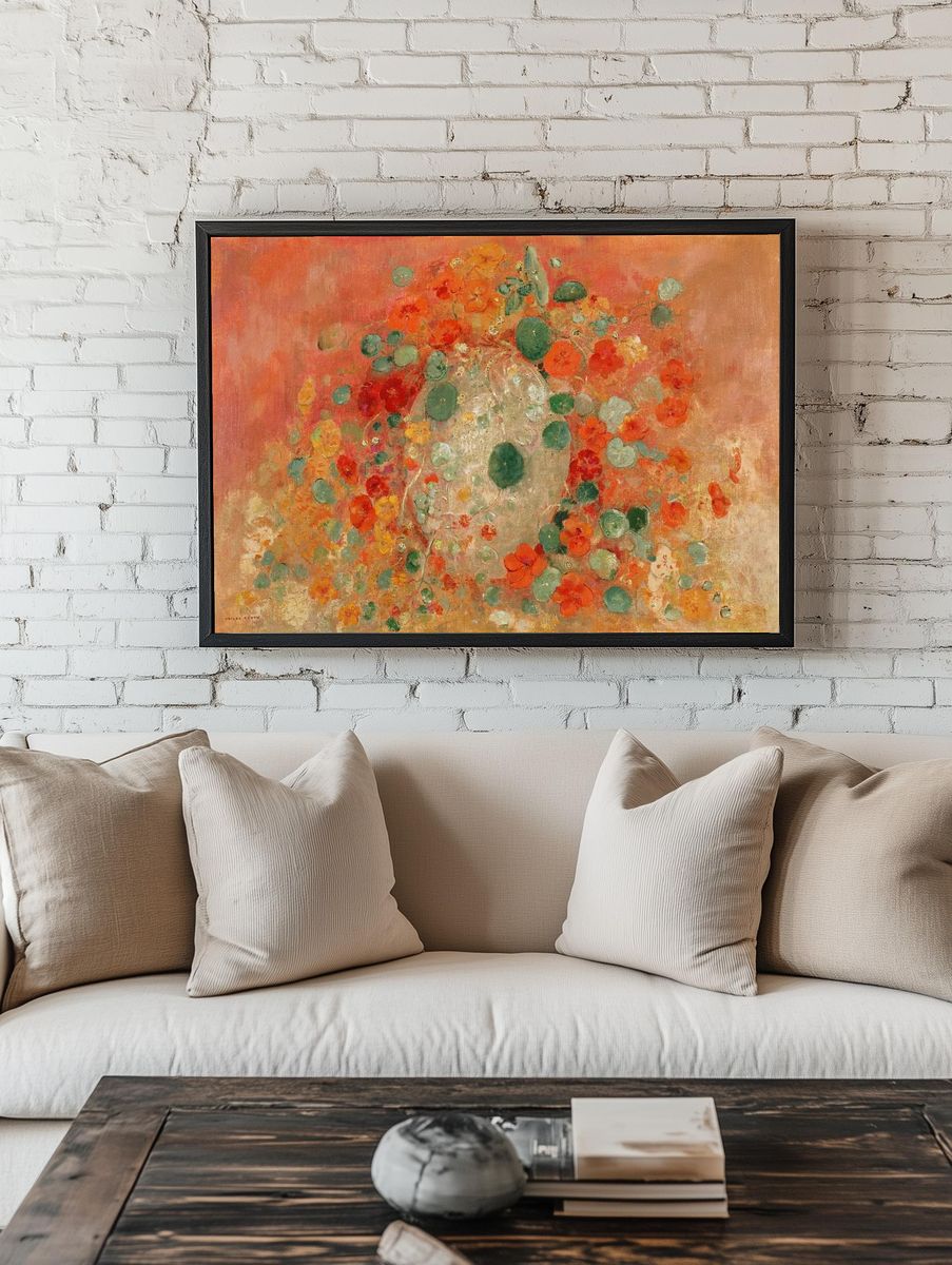 Nasturtiums (1905) Odilon Redon room preview