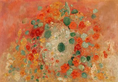 Nasturtiums (1905) Odilon Redon. poster print