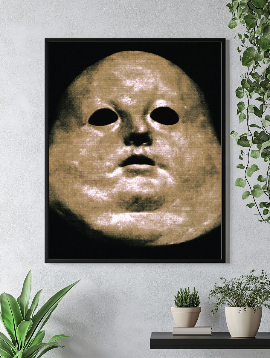 Surreal Mask Portrait Print. — room view 4