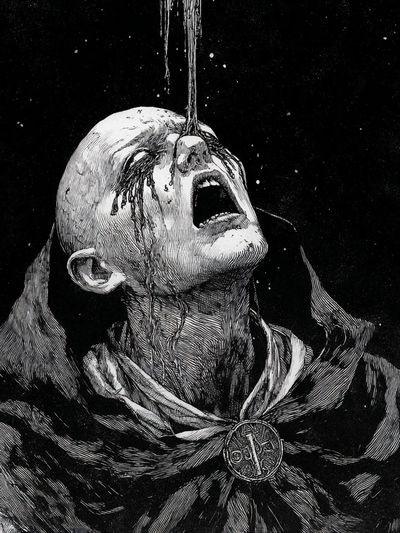 Dark Monastic Suffering Print.