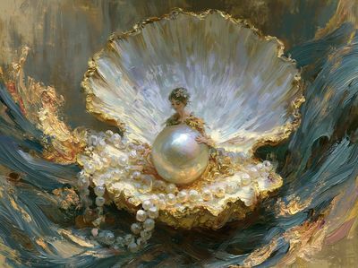 Pearl Shell Muse Fine-Art Print. poster