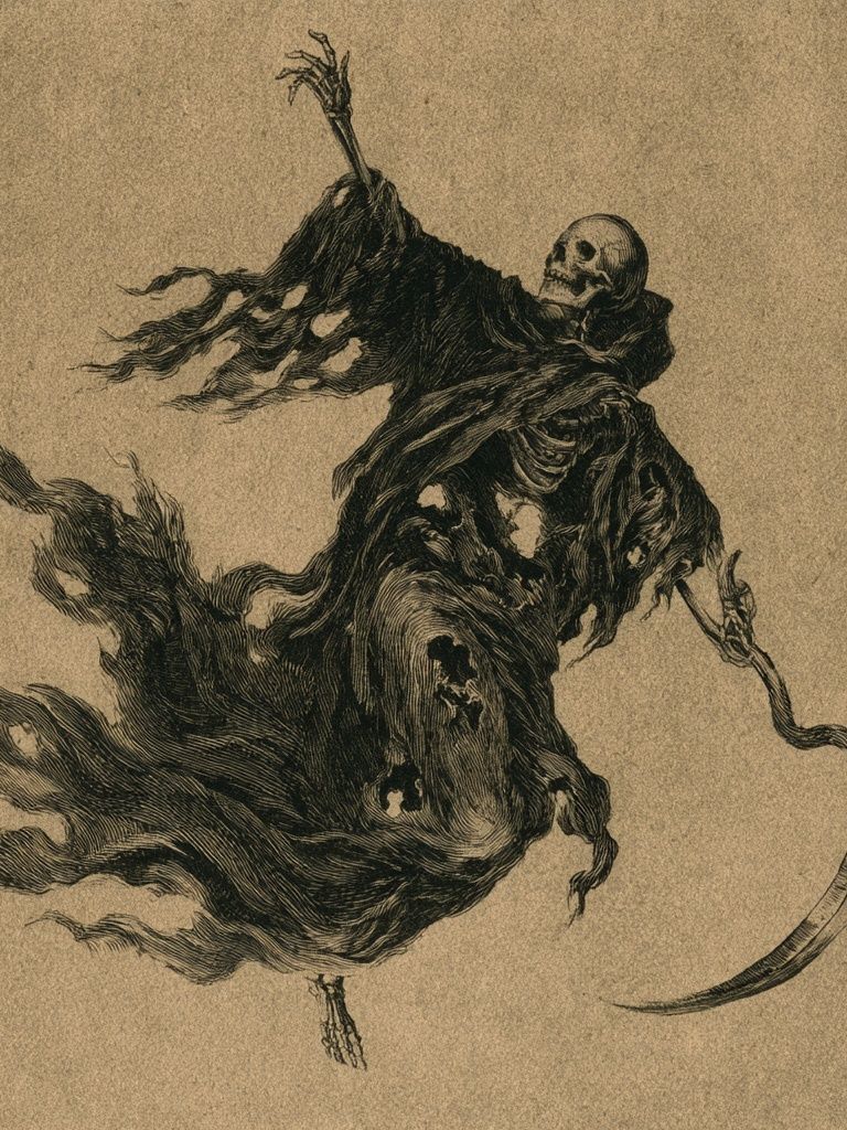 Grim Reaper Ink Poster. poster detail