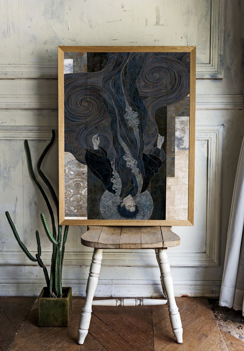 Mystic Figure Surrealism Poster. — room view 1