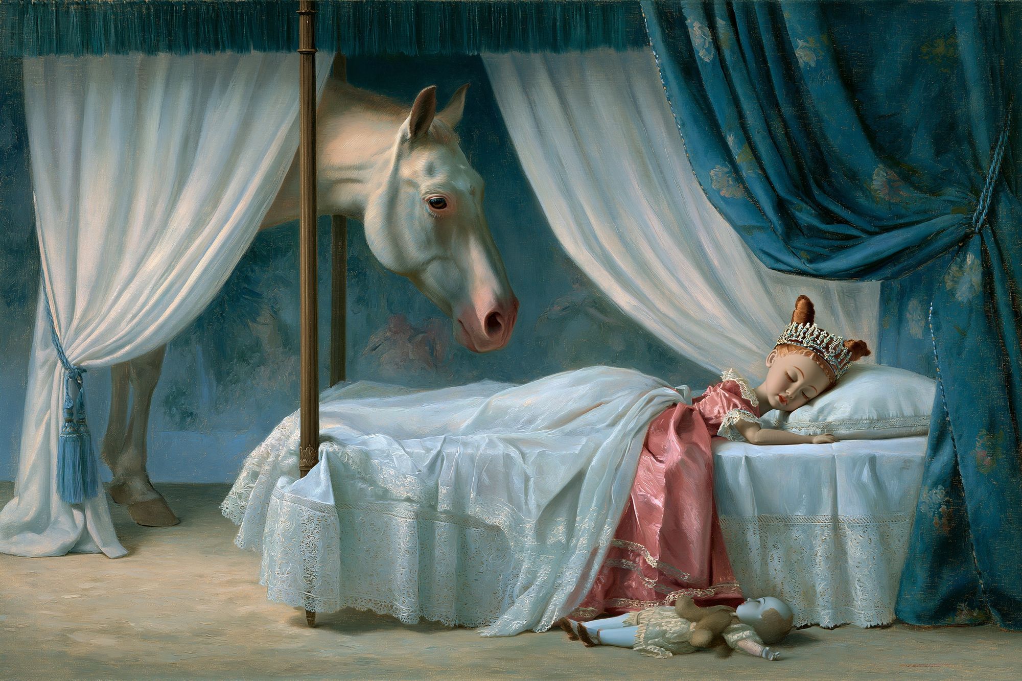 Surreal Sleeping Girl Fine-Art Print. poster detail