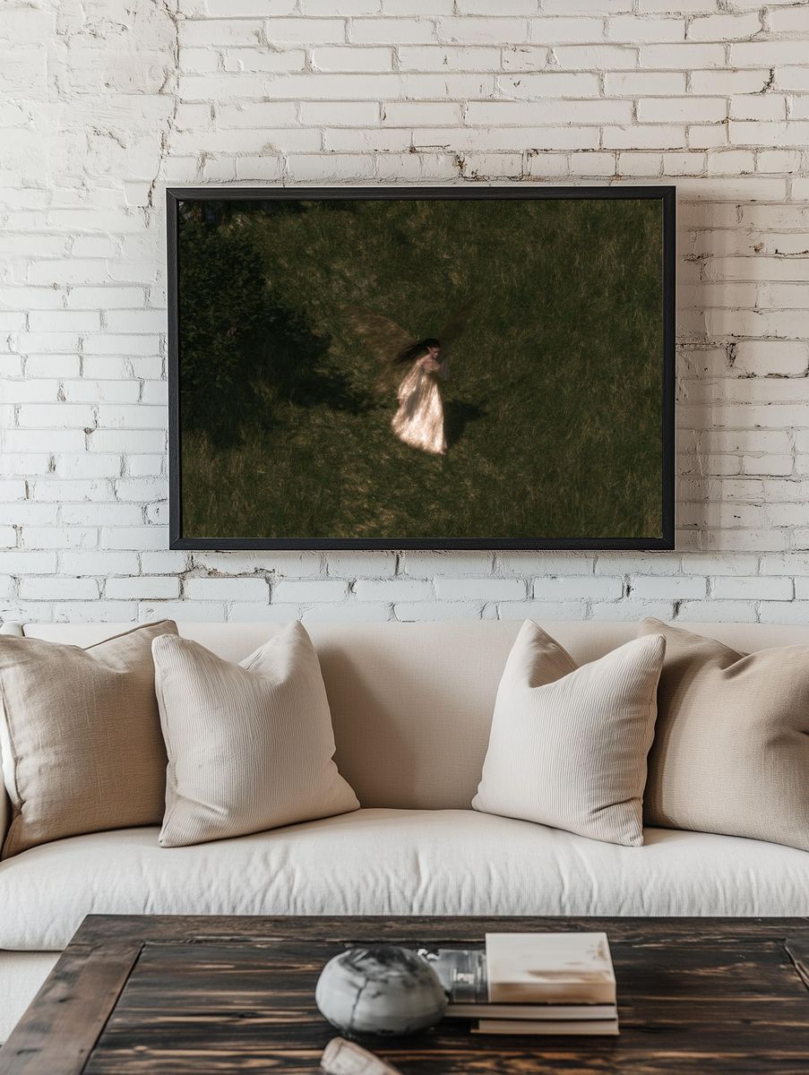 Winged Forest Figure Print. — room view 1