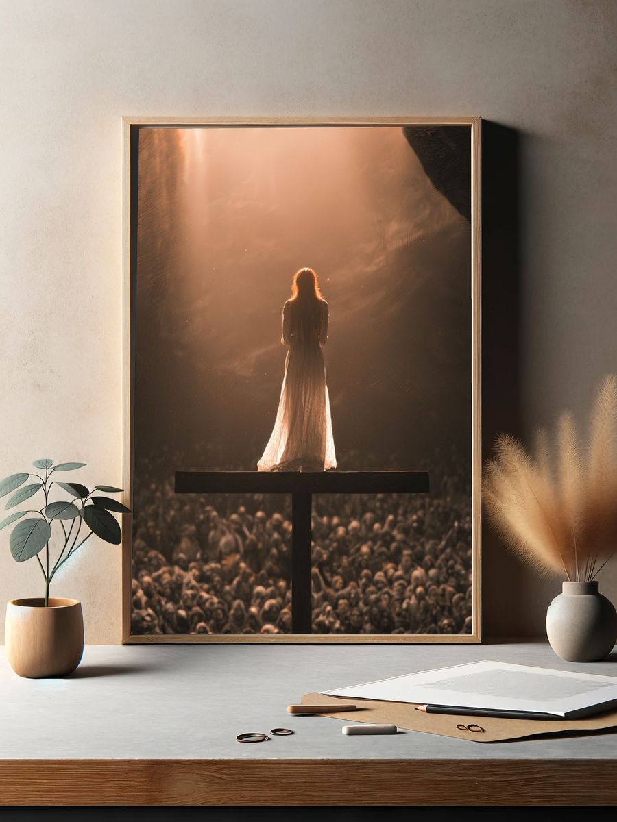 Solitary Figure in Light Poster. — room view 2
