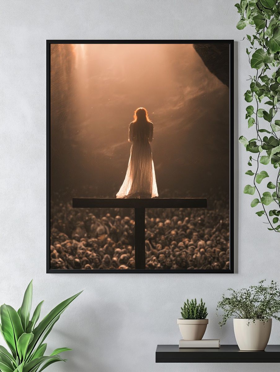 Solitary Figure in Light Poster. — room view 4