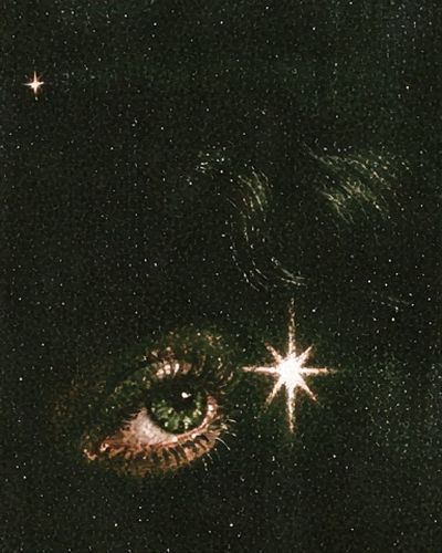 Cosmic Eye Surrealism Print. poster