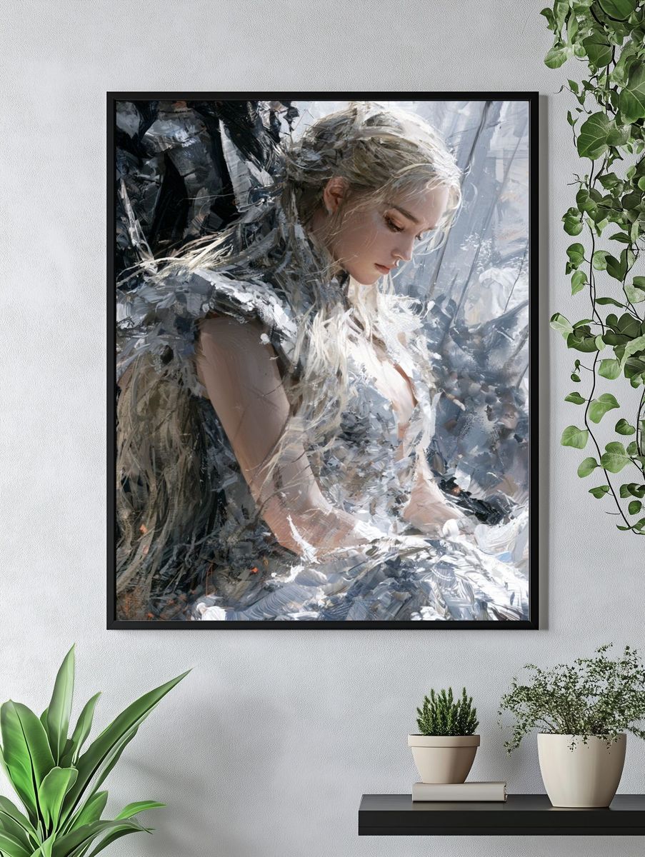 Dreaming Woman Fine-Art Poster. — room view 4