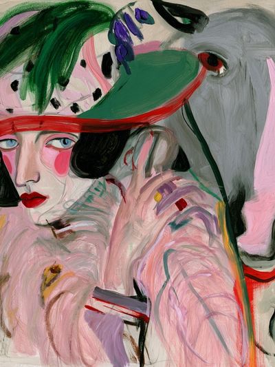 Surreal Fashion Portrait Poster. poster