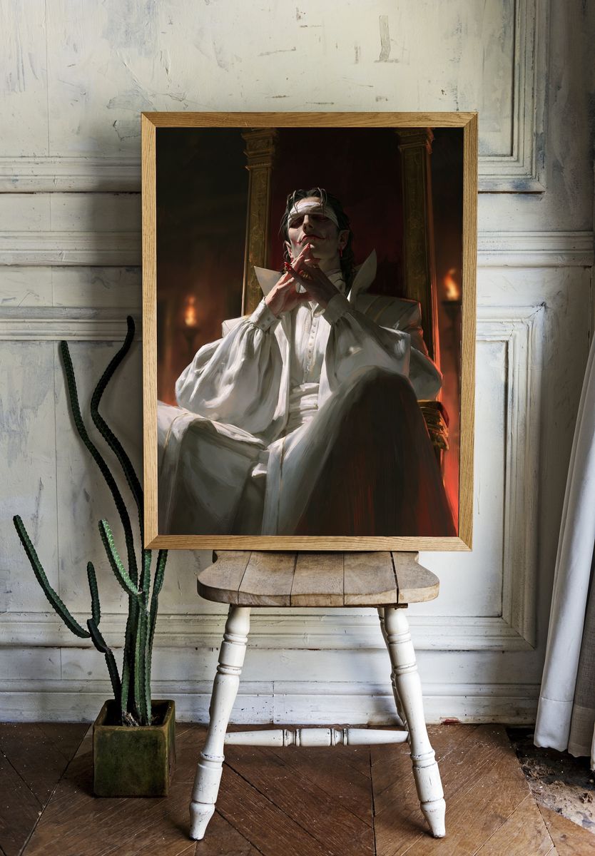 Vampire Throne Portrait Print. room preview