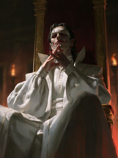 Vampire Throne Portrait Print. poster